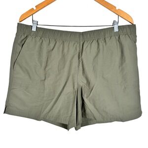 NEW Columbia Sandy River II Shorts Womens XL Army Green Quick Dry Nylon